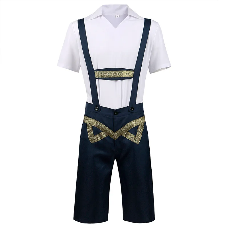 Men's Beer In Germany Festival Costume Overalls Suits Bavarian Cosplay Costumes For Men Halloween Carnival Party Dance Costume