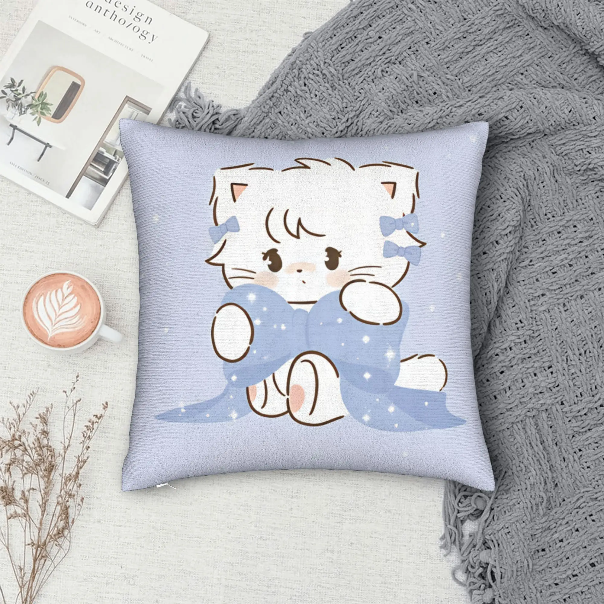 Mikkos Mousses Pillow Cover  Custom Cushion Cover Novelty Pillow Case For Living Room Chair