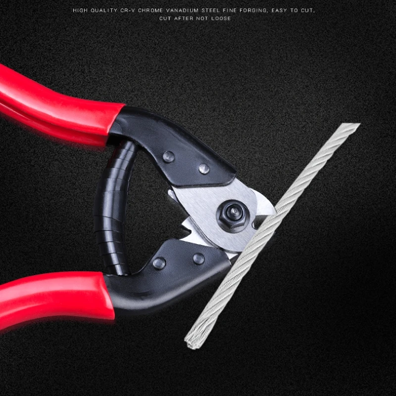 Carbon Steel Pliers Heavy Duty Wire Rope Aircraft Bicycle Cable Cutter Scissors for Bike Bicycle Brake Cable Cutter