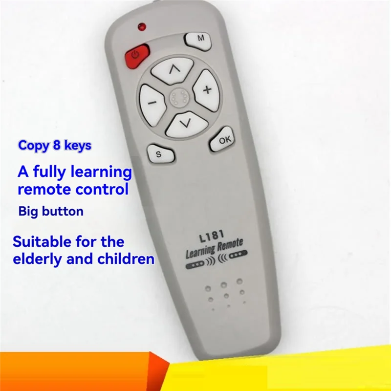 A97I-Infrared Learning Remote Control 8-Key Big Buttons-Universal Type For TV, CD, DVD, Fan