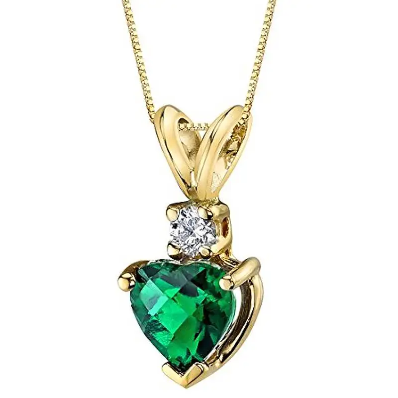 Huitan Halskette mit Anhänger im frischen Stil, Kaninchen-Design, für Damen, luxuriös, für Partys, mit grünem CZ, modisches Accessoire, Schmuck für Hochzeiten