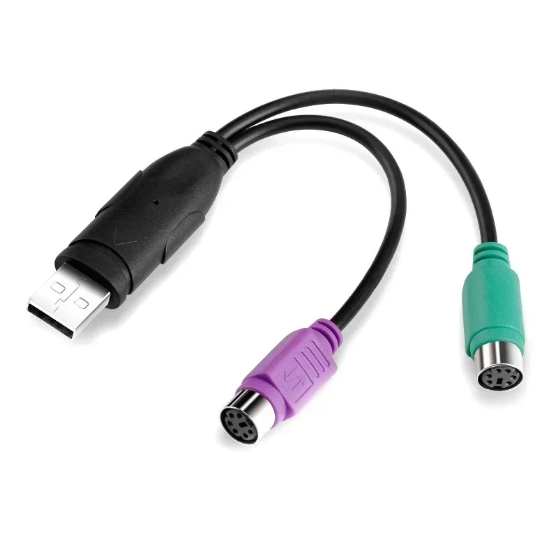 1PC USB Male To PS/2 PS2 Female Converter Cable Cord Converter Adapter Keyboard Computer PC Cables & Connecting Connecting