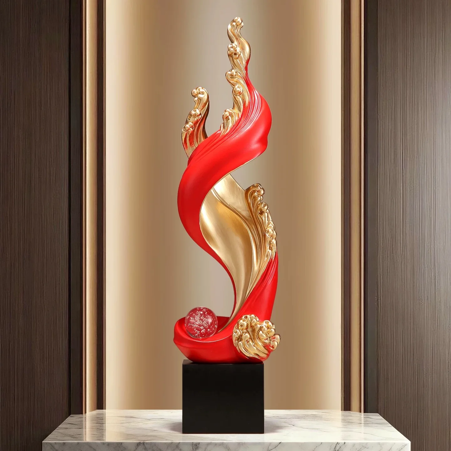 New porch decorative ornaments light luxury high-end living room lucky TV cabinet niche home decoration