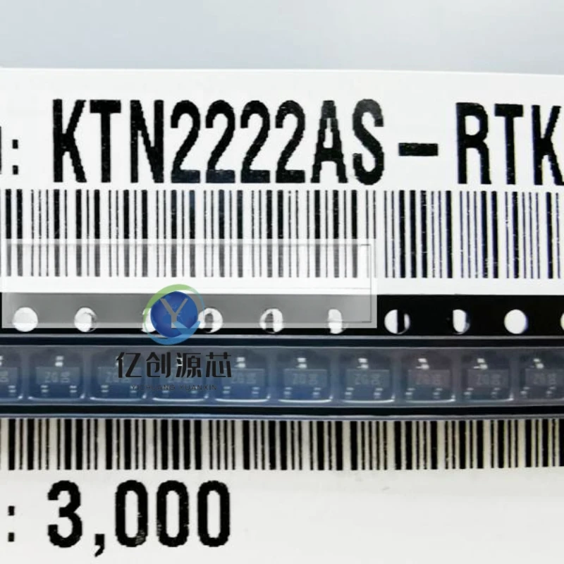 10/100/1000PCS 100% new original KTN2222AS-RTK/PS SOT23 silk screen ZG 40V/600mA transistor