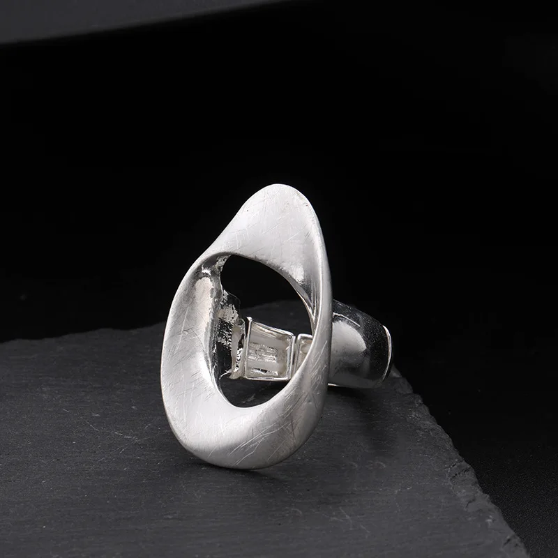 exclusive high-end geometric retro live ring jewelry fashion trend European and American wholesale