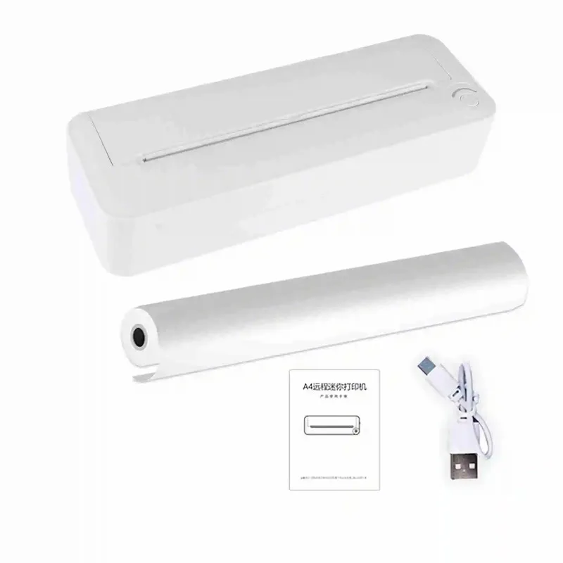 【Sale】A4 Portable Paper Printer X8 Thermal Printing Wireless BT Compatible w/OS and Android Mobile Photo Printer Support 210mm