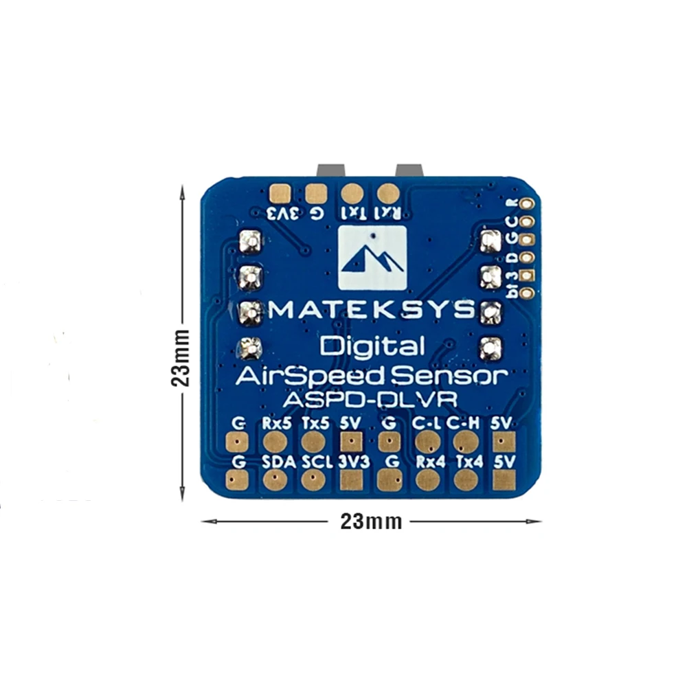 Sistema Matek Mateksys SENSOR DE VELOCIDAD DE FLIGERA DIGITAL ASPD-DLVR para marco de Dron de carreras RC FPV