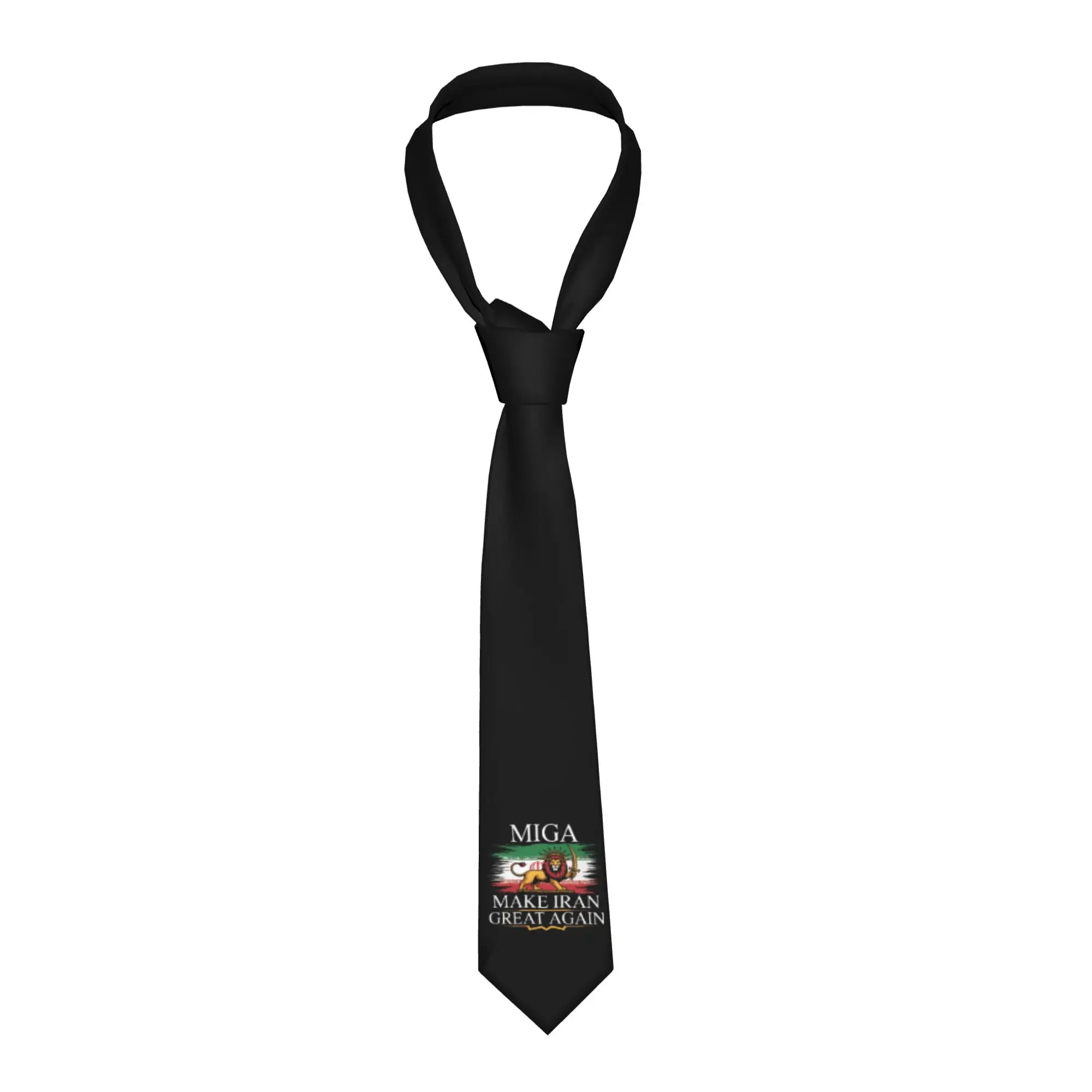

Галстуки MIGA Make Iran Great Again, унисекс, 8 см, с бирками, для повседневной носки, для мужчин, аксессуары для косплея