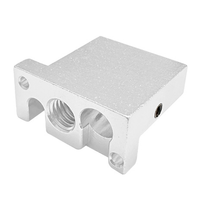 GO-For FLSUN V400 3D Printer Hotend Nozzle Print Head Brass Heat Block Throat Copper Plated Extruder Parts