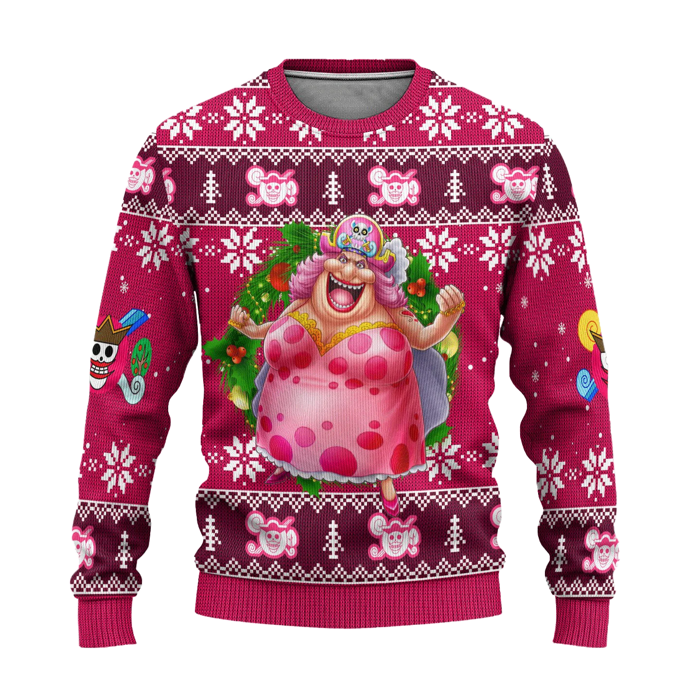 

Autumn One Piece Big Mom Charlotte Linlin OP Anime Ugly Christmas Sweatshirt Winter Soft Comfy Stylish Pullover Tracksuit Tops