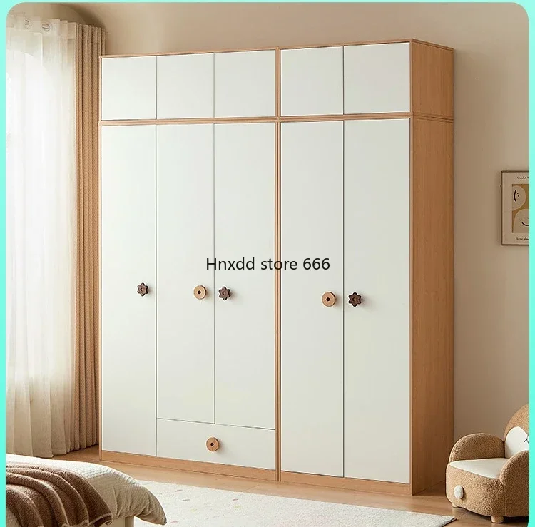 Children's Bedroom Home Combination Integral Coat Cabinet Modern Simple Finished Wardrobe