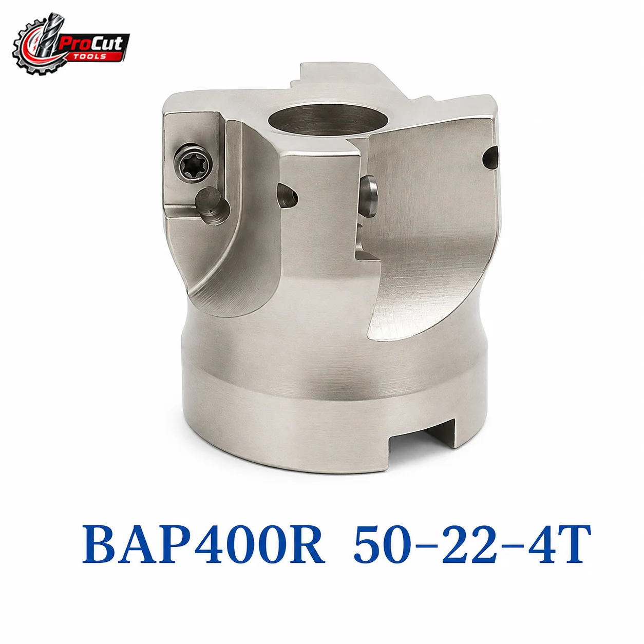 BAP400R‑50‑22‑4T Face Milling Cutter 50mm 4‑Flute, With 10PCS APMT1604 Carbide Inserts, CNC Milling Tool for Metal Machining