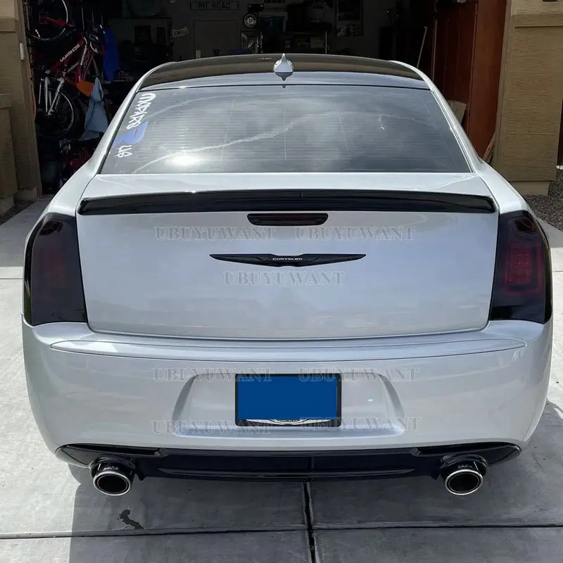 For Chrysler 300 300c 300s 2011-2018 Spoiler Rear Spoiler High Quality ABS Spoiler By Glossy Black Carbon Fiber DIY Color