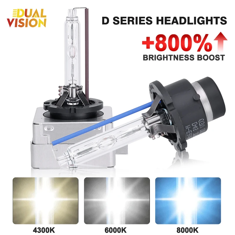 

2PCS D1S 35W AC Car XENON BULB OEM Original HID Lights Lamp 8000K 6000K 4300K Xenon Headlight Bulb D2 D3S D4S 12V Car HID lamps