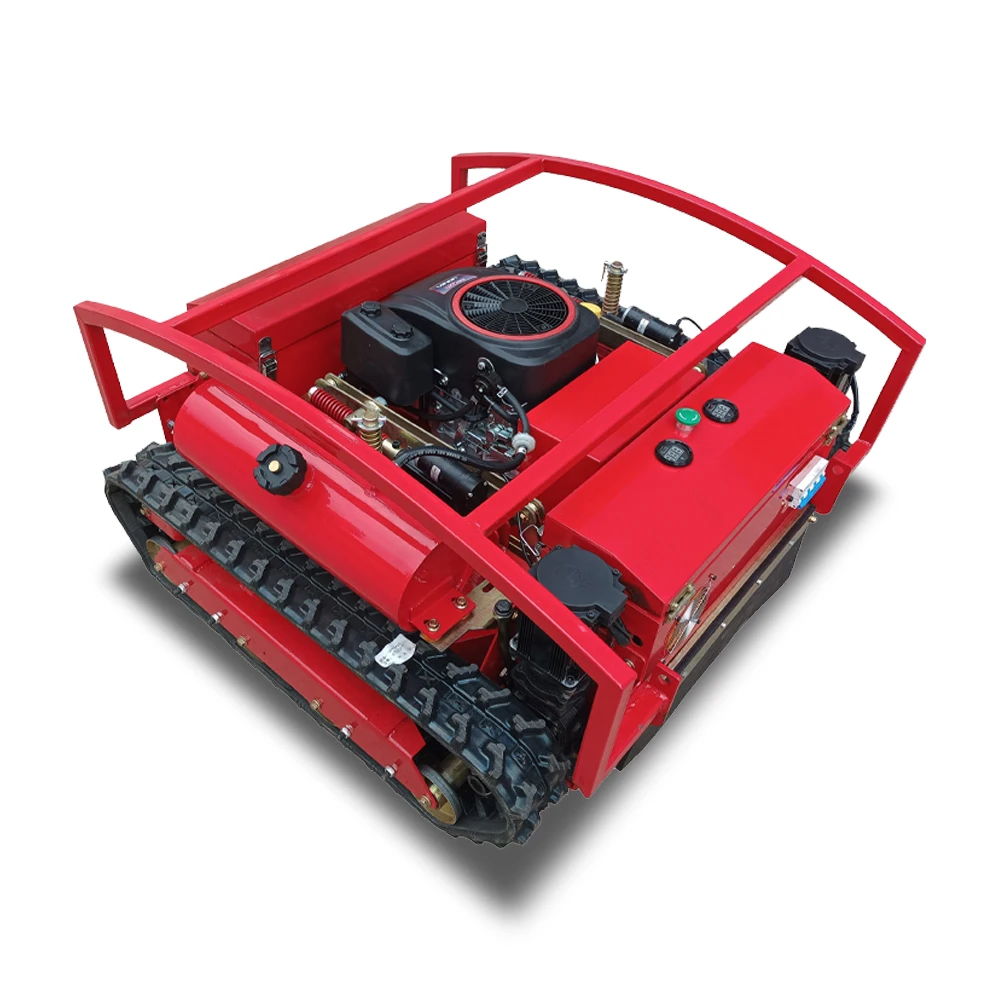 DIY 48V Multifunctional Remote Control Crawler Mini Lawn Mower Robot Small Wasteland & Road Slope Gardening Robot Customized