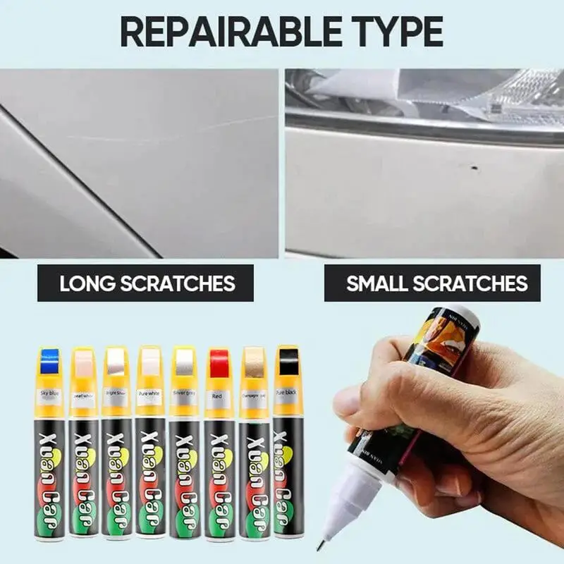 Scratch Remover Pen for Vehicles 12Ml Waterproof Automotive Paint Repair Quick Dry Pen Portable Repair Supplies Automobile Care