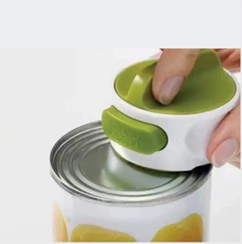 Portable Kitchen Can Opener Stainless Steel Gear Safe Smooth Edge Jar Lid Opening Tool view 3