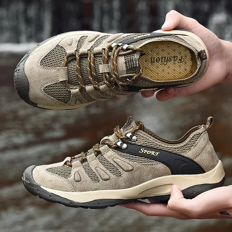 

Hiking Shoes for Men Outdoor Hiking Shoes Men Travel Casual Shoes Man Breathable Treking Footwear Non-Slip Men Sneakers