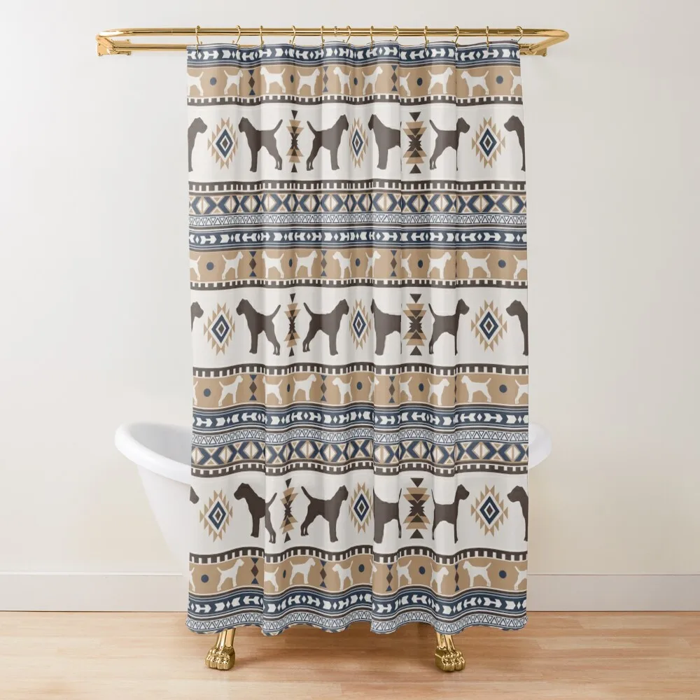 

Boho dogs Border terrier tan Shower Curtain Elegant Bathroom For Bathrooms For The Bathroom Curtain