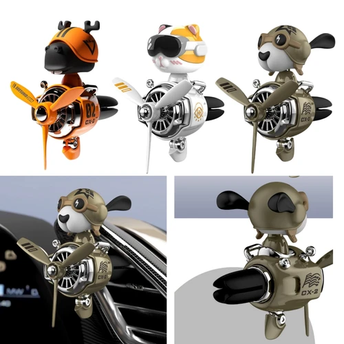 Ambientador con cabezal móvil, helicóptero, salida de aire para coche, fragancia, muñeco de calavera, esqueleto, difusor de coche, hélice, ambientadores piloto
