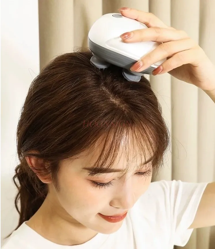 Electric Head Massager Body Massager Health Care Relax Shoulder Neck Deep Tissue Head Scalp Massage Kneading Vibrating Device