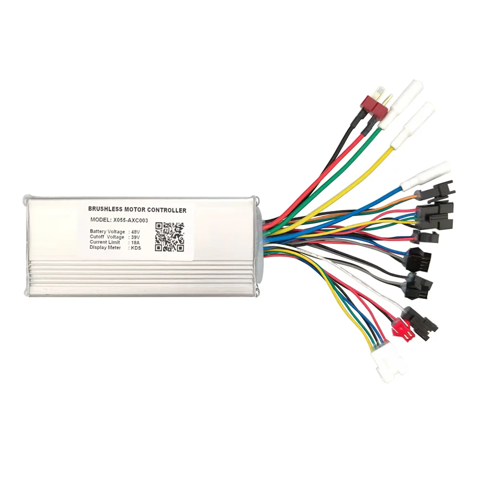 AliExpress Ebike Brushless Motor Controller X055-AXC003 48V 18A for KDS Protocol Display Electric Scooters MTB Fat Bikes Accessories
