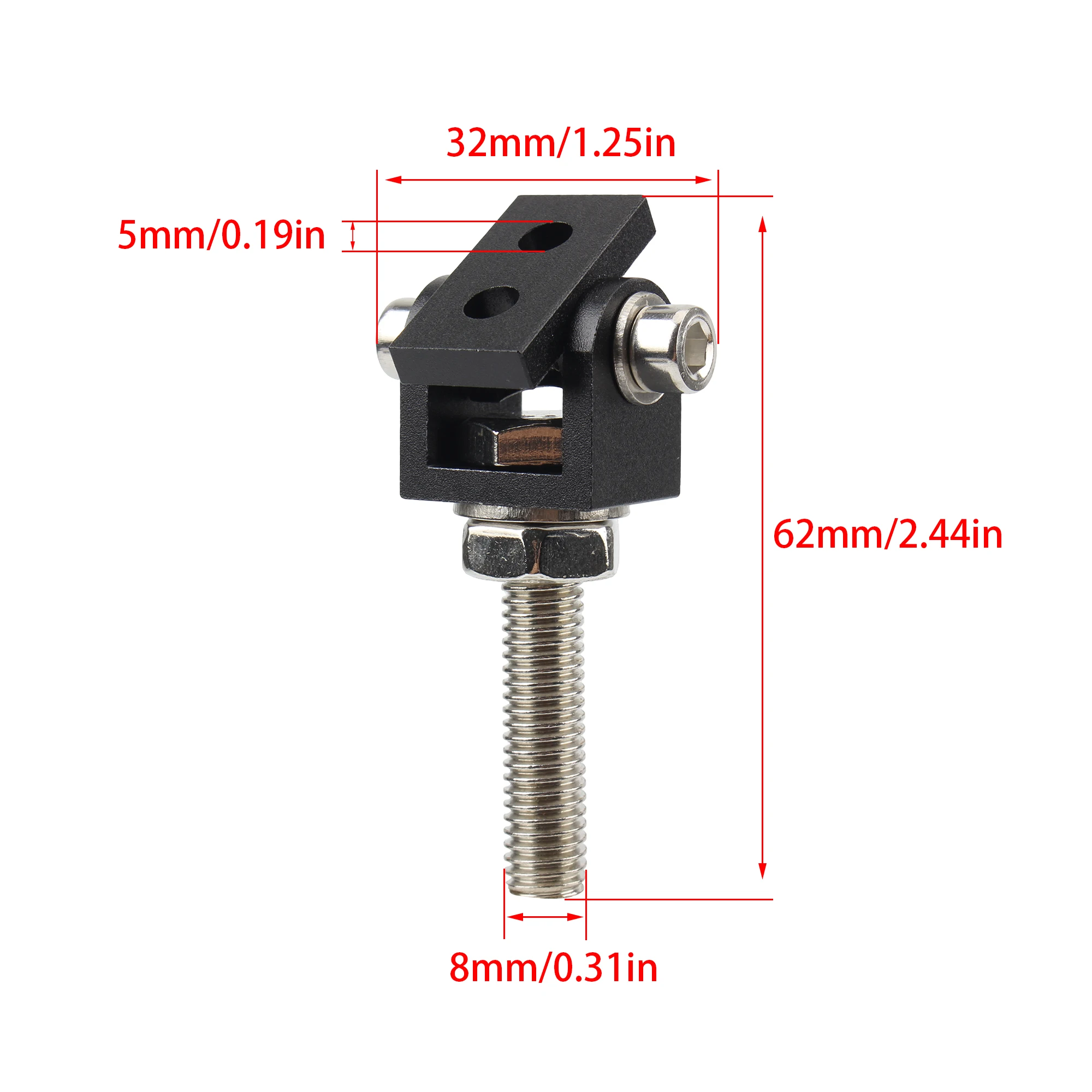 8mm Universal Motorcycle Led Headlight Extension Mounting Bracket Durable Lamp Holder Clamp for Honda Yamaha Kawasaki Suzuki view 6