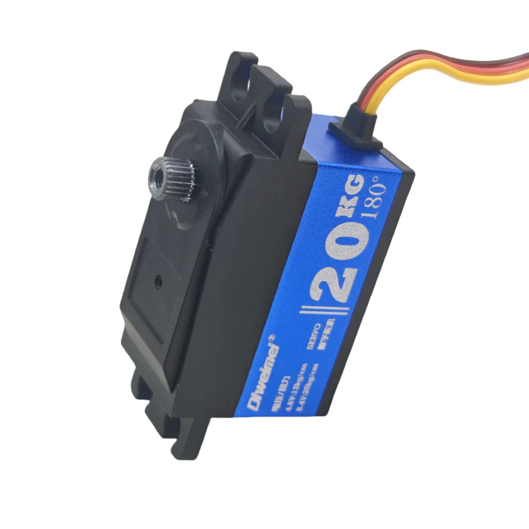 12kg 20kg Servo motors 180/270° Short Type Metal Digital Server Robot Arm Suitable for 1:10 RC Scale Remote Control Car