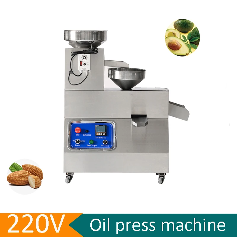 

5-20Kg/H Home Flaxseed Hot Cold Squeezer Linseed Sunflower Seeds Extraction High Efficiency Multi-Functional Peanut Oil Press