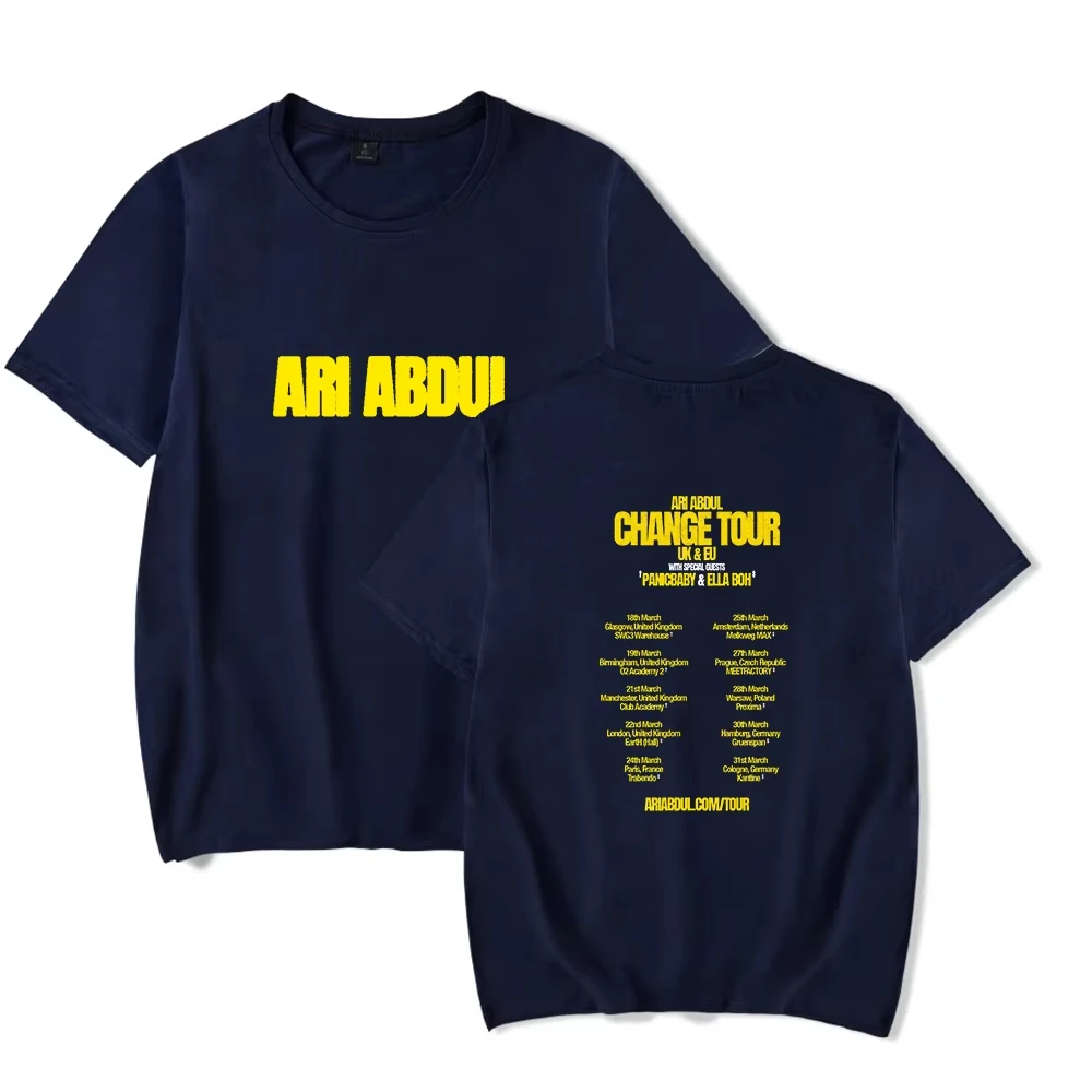 Ari Abdul Change Tour Merch Tshirt for Men and Women Short Sleeved Tops