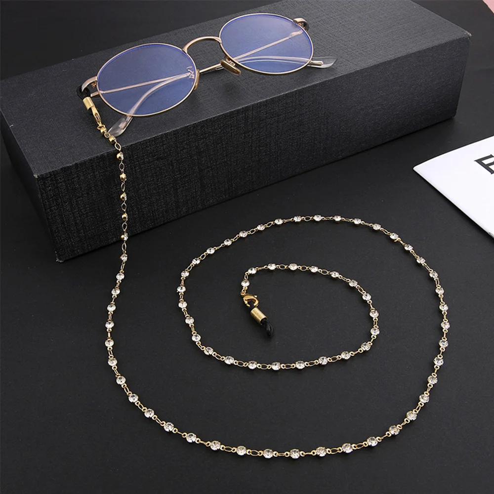 

Retainer Anti-slip Anti-lost Metal Rope Multifunction Crystal Eyeglasses Lanyard Glasses Chains Neck Strap Chain Mask Chain