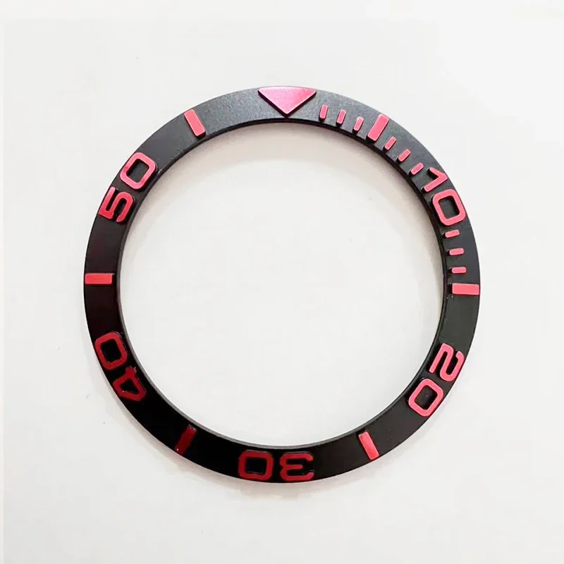 38mmx30.5mm Watch Bezel Insert Curved Insert Fits for SKX007 SRPD SKX009 Diving Watch Case Men Watch Case Bezel Ring Parts
