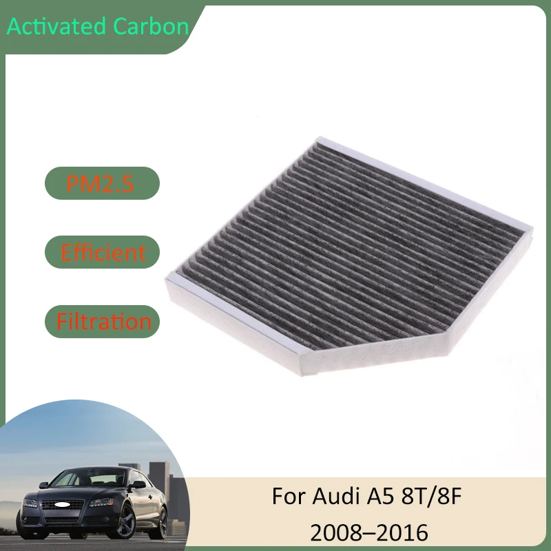

Air Conditioning Filter For Audi A5 8T 8F S5 RS5 2008 2009 2010 2011 2012 2013 2014 2015 2016 8K0819439B Activated Carbon Parts