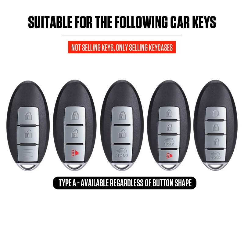 ABS Plastic Car Key Shell Case Cover for Infiniti G25 G35 G37 Q50 Q60 Q70 QX55 JX35 QX50 QX60 QX80 Bag Fob Auto Accessories view 2