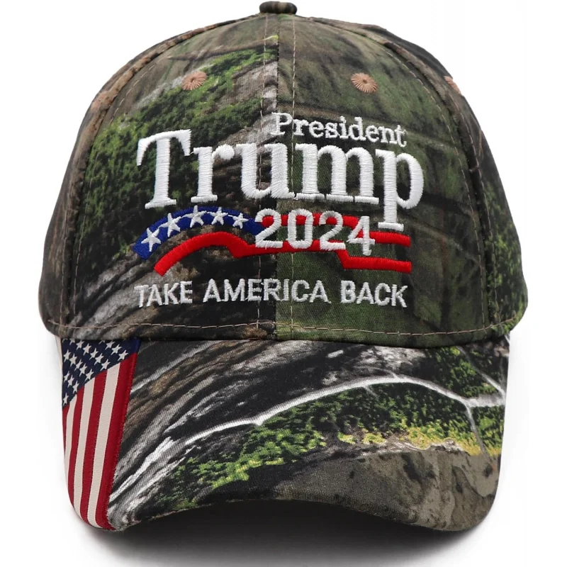 

MAGA Trump 2024 Hat Take America Back President Slogan with USA Flag Baseball Cap