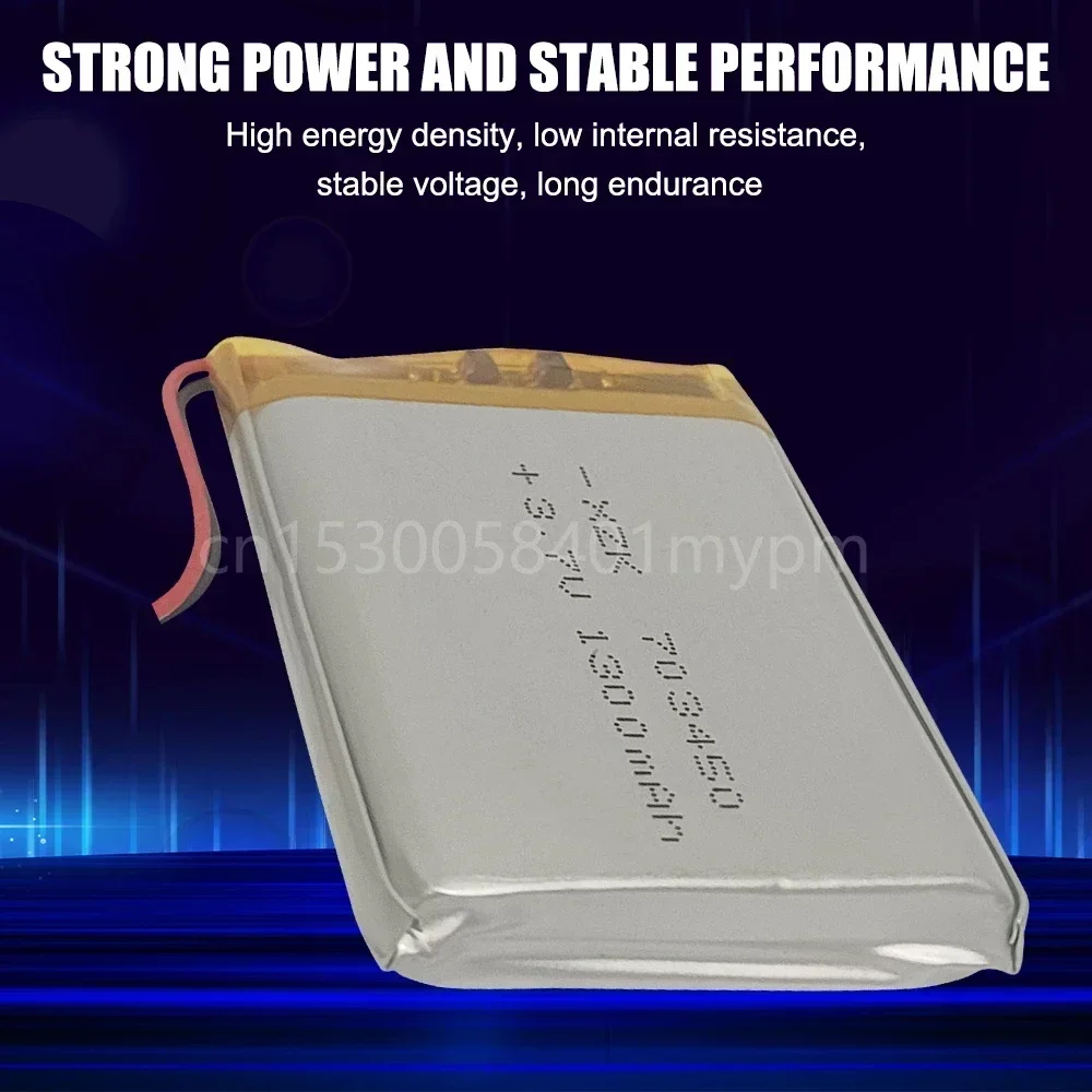 703450 073450   3.7 فولت 1300 مللي أمبير بطارية ليثيوم بوليمر قابلة للشحن ليثيوم أيون لكاميرا MP3 GPS ضوء سماعة رأس بخاصية البلوتوث مكبرات الصوت