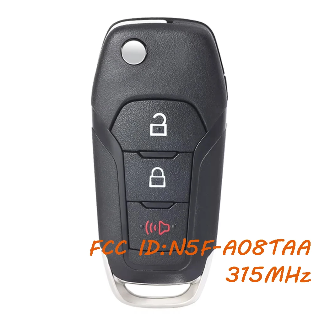 

KEYECU N5F-A08TAA 164-R8130 Брелок дистанционного управления без ключа для Ford F-150 F-250 Explorer Ecosport F450 2015-2023 315 МГц ID49 чип