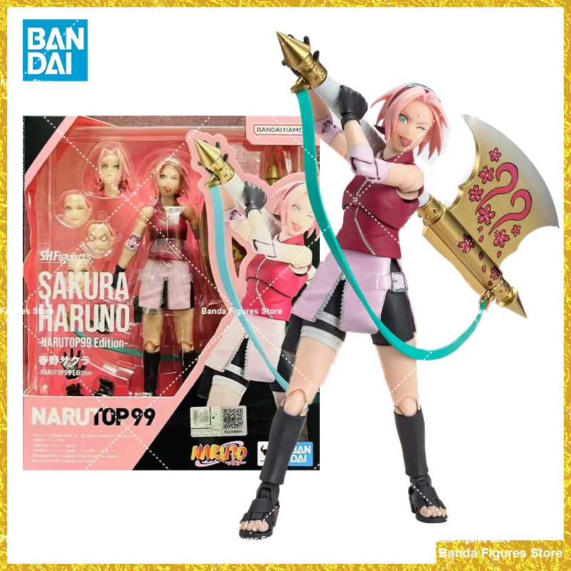 

Original Bandai S.H.Figuarts SHF Naruto Haruno Sakura NARUTOP99 In Stock Anime Action Collection Figures Model Toys