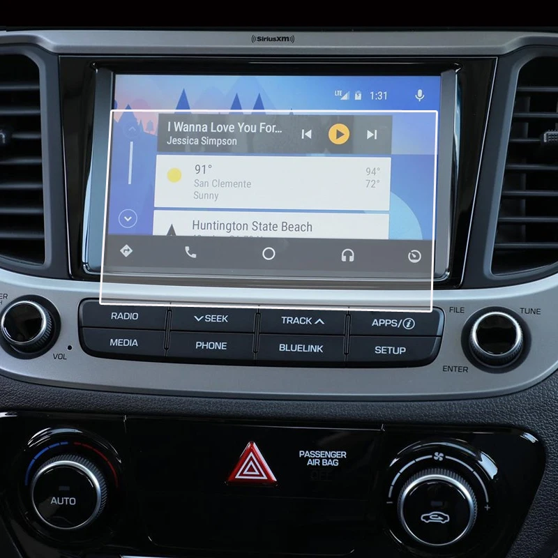 

Защитная пленка из закаленного стекла для Hyundai Accent 2018 2019 2020, автомобильная GPS-навигация, внутренняя пленка против царапин