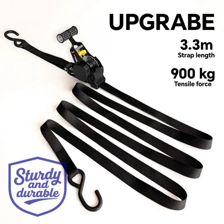 

Heavy Duty Auto Ratchet OnePull Tensioning Strap for Garage Outdoor