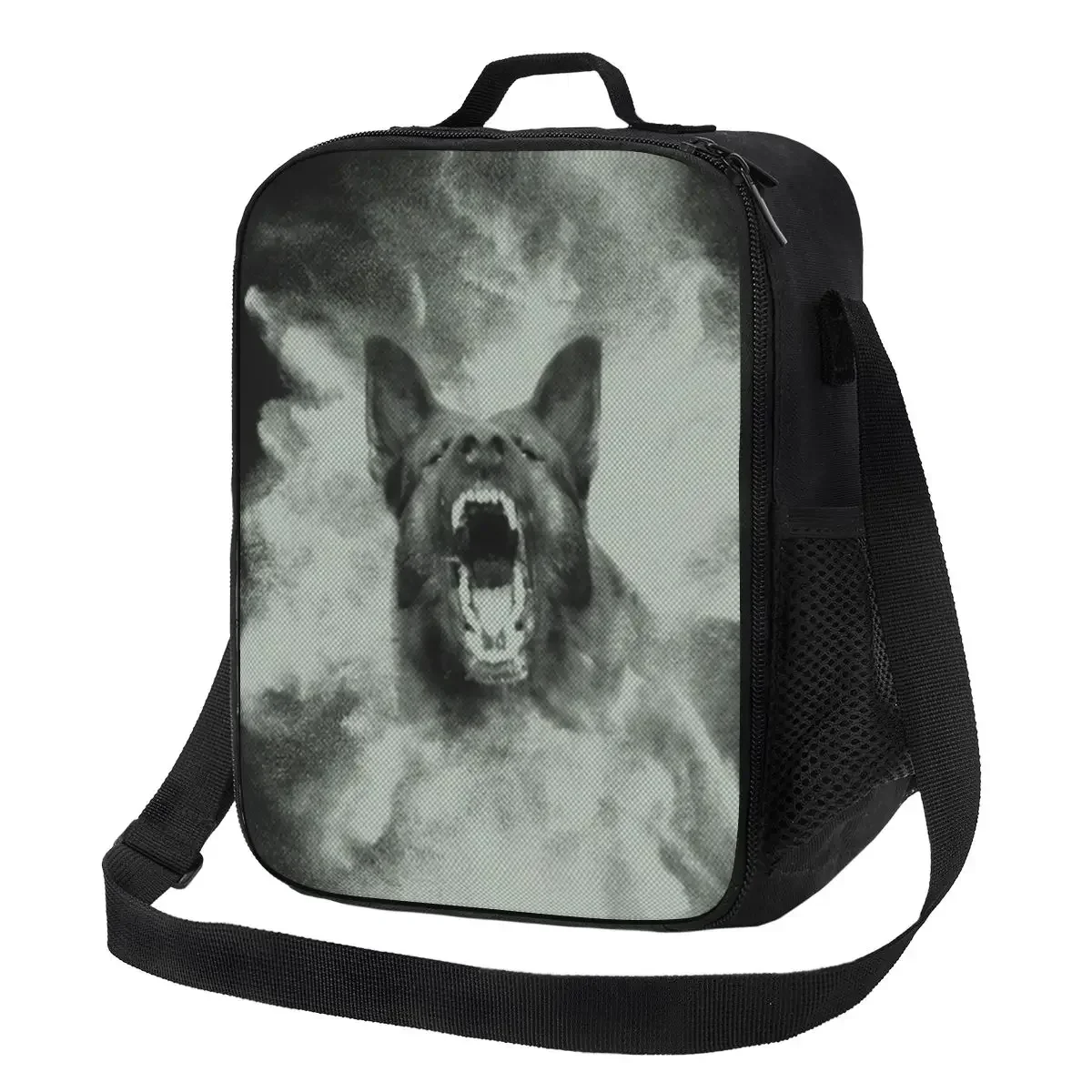 

German Shepherd Dog Portable Lunch Boxes for Multifunction Alsatian Wolf Dog Cooler Thermal Food Insulated Lunch Bag Office Work