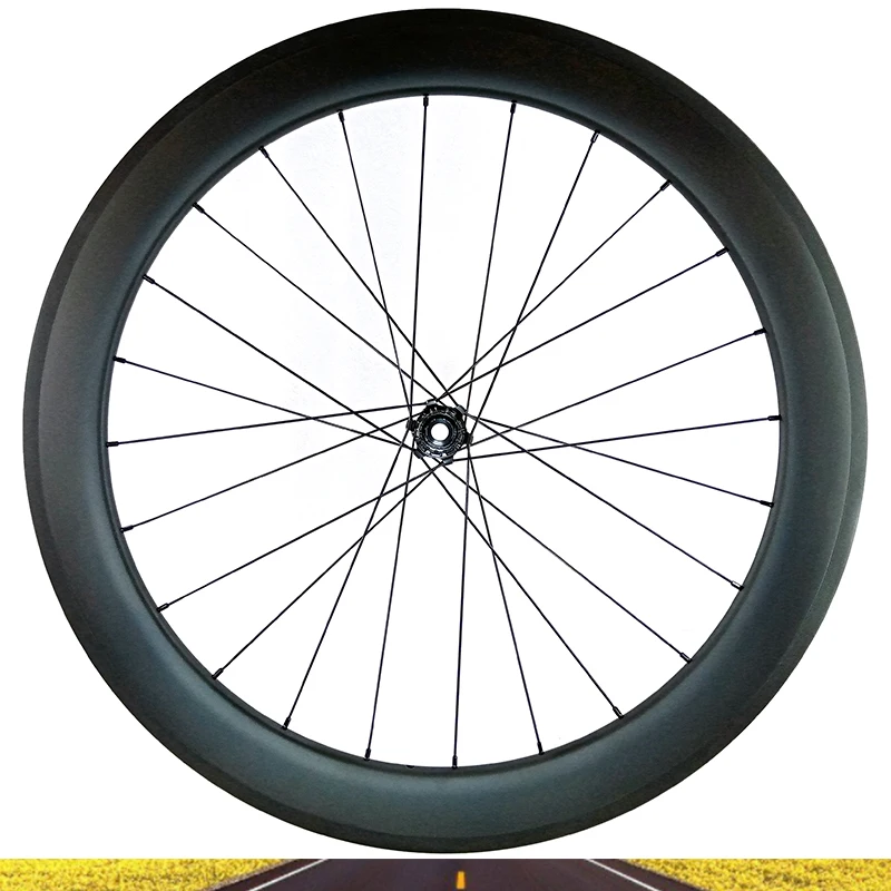 700C Road 60X25mm Rear Wheelset 24Hole Carbon Rim Tubeless Deep 60 Wide 25 Center Lock Ratchet 36T Goldix R310 Hub Shiman XD XDR