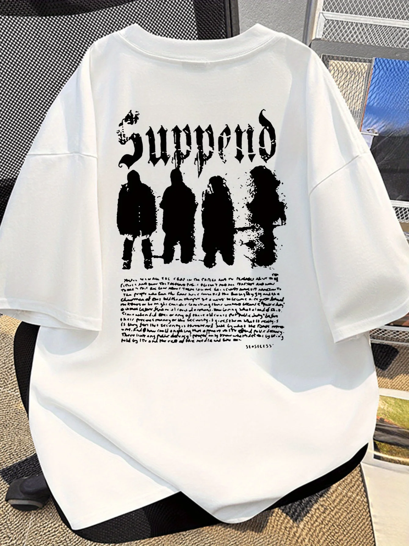 

Прохладный силуэт с графическим принтом, лето, осень, зима, хлопковая повседневная удобная мужская и женская футболка с коротким рукавом для улицы