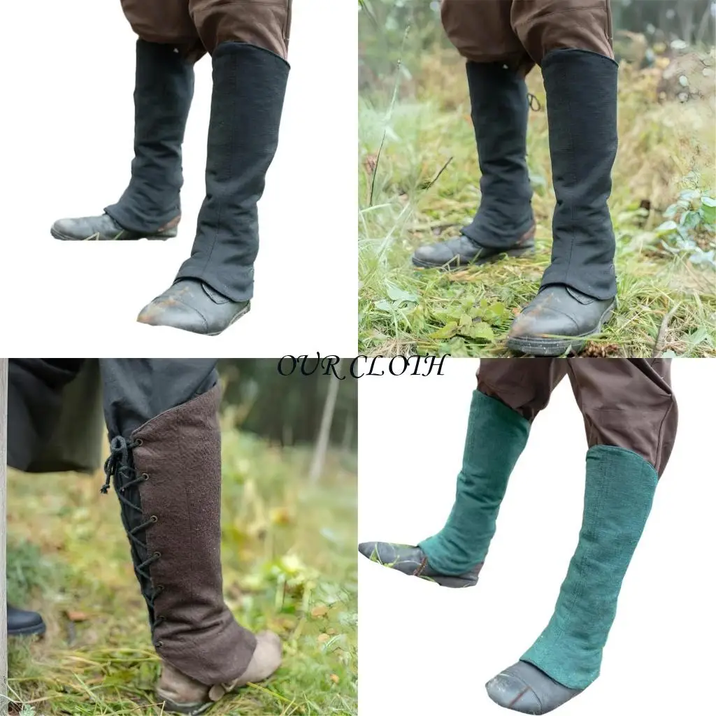 

Medieval Leg Covers Pirate Renaissances Linen Sterevunk Costume Cover Y1AC