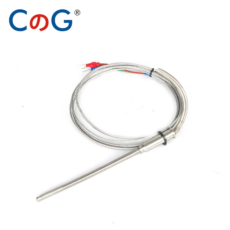 2m Cable 50- 200mm Probe 900 degree K Type J PT100 Ungrounded 1 2mm 3mm 5mm Controller Sheathed Thermocouple Temperature Sensor