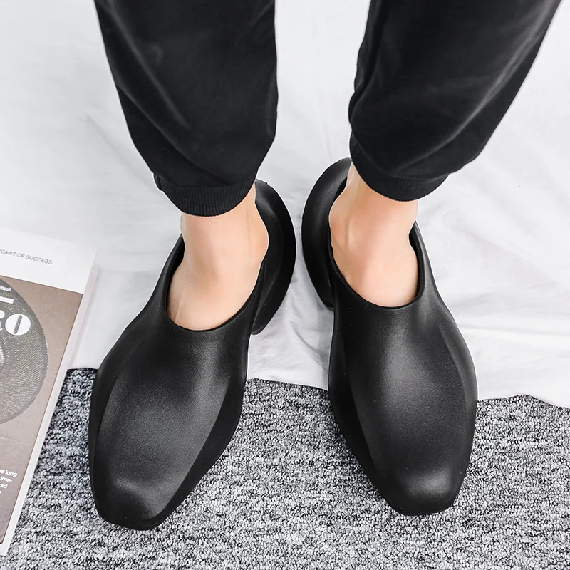 

Men's Casual Waterproof Rain Boots Waterproof Shoes Fashionable Anti Slip Wear-resistant Fashionable Commuting Waterproof Shoes