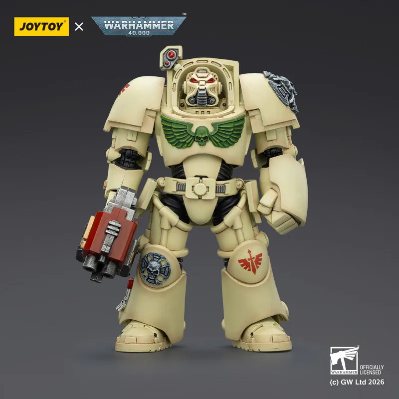 Joytoy 1/18 Warhammer 40k Dark Angels Deathwing Terminator Action Figure Collectible Model Toy For Adult Hobby Display view 5