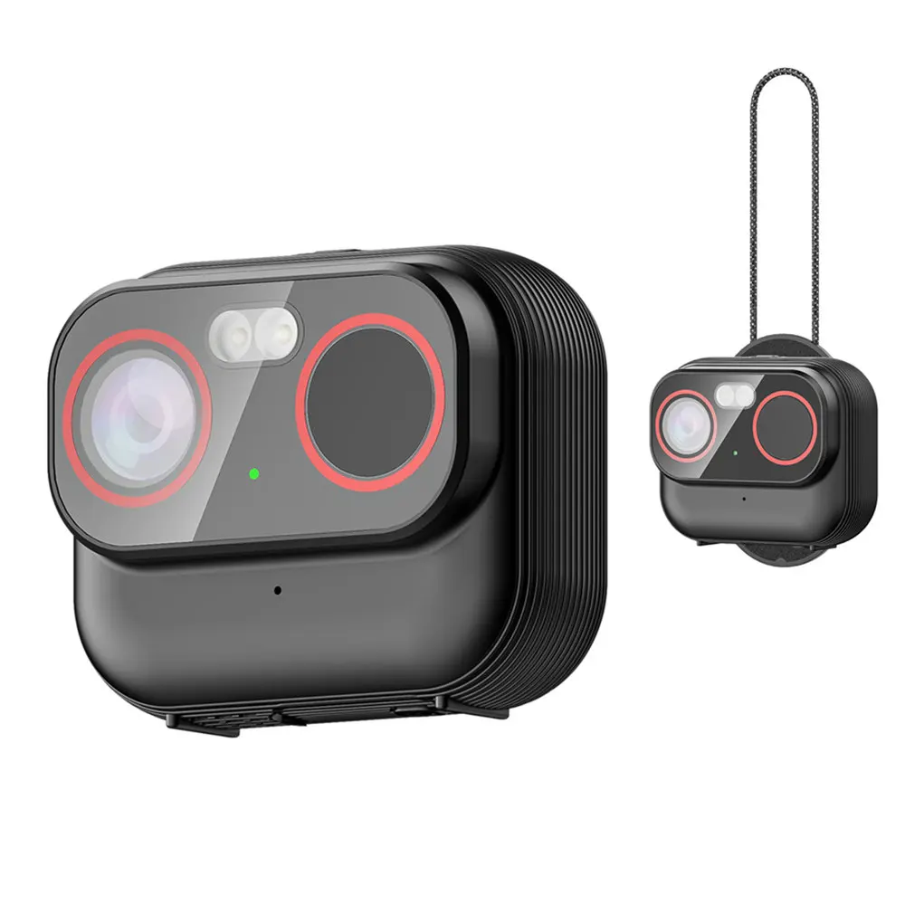 New 2K Mini Camera Wearable Magnetic Action Cam Body Camcorder with WiFi 4G App Remote POV Shooting for Sports Pet Travel Vlog