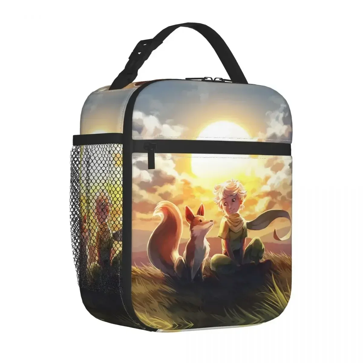 The Little Prince Insulated Lunch Bag Portable Art Fox Meal Container Cooler Bag Tote Lunch Box Work Travel Men Women