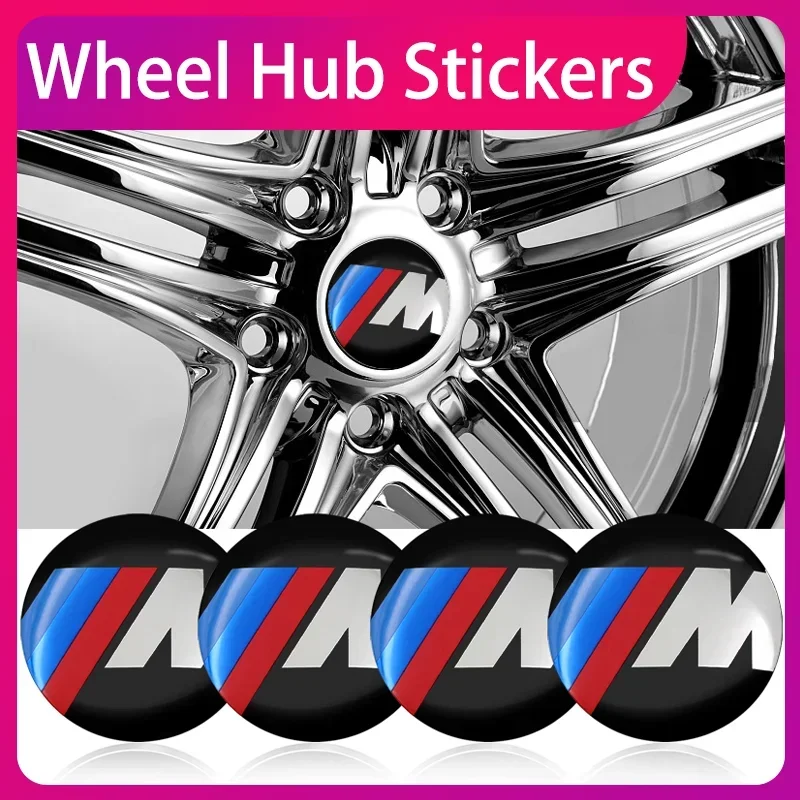 

56mm Car Wheel Center Hub Cap Rim Cover Emblem Wheel Trim decal Stickers For BMW M E34 E36 E60 E90 E46 E39 E70 F10 F20 F30 X5 X6
